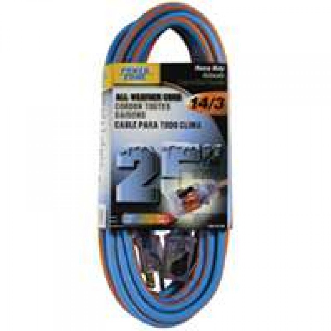 Power Zone ORC530725 14/3, 25' SJEOW All Weather Extension Cord
